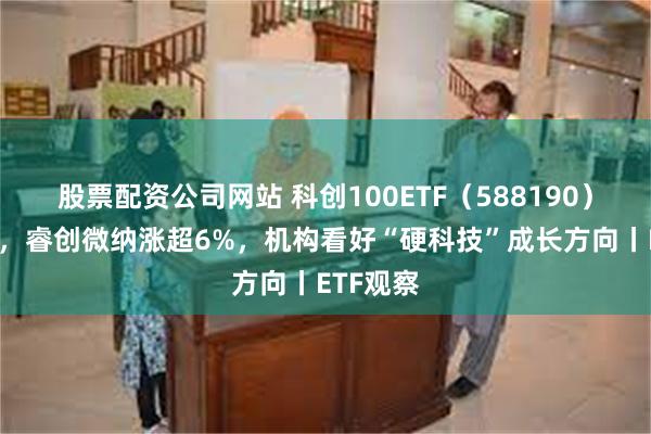 股票配资公司网站 科创100ETF（588190）涨逾1%，睿创微纳涨超6%，机构看好“硬科技”成长方向丨ETF观察